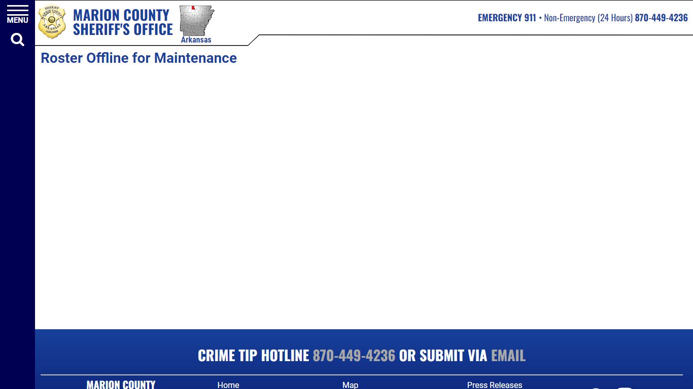 Inmate Roster - Current Inmates - Marion County Sheriff AR